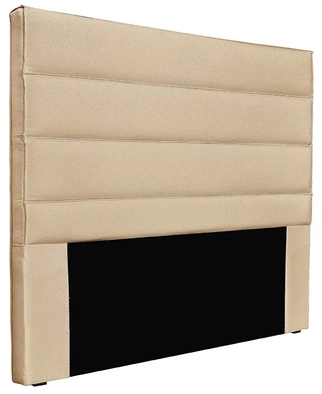 Cabeceira Cama Box Solteiro 90 cm Arles Linho Dourado S04 - D'Rossi