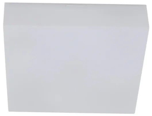 Plafon Sobrepor Quadrado Acrilico Branco 36cm Valencia