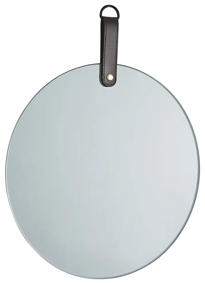 Espelho Redondo em Vidro Fumê 25x30 cm - D'Rossi