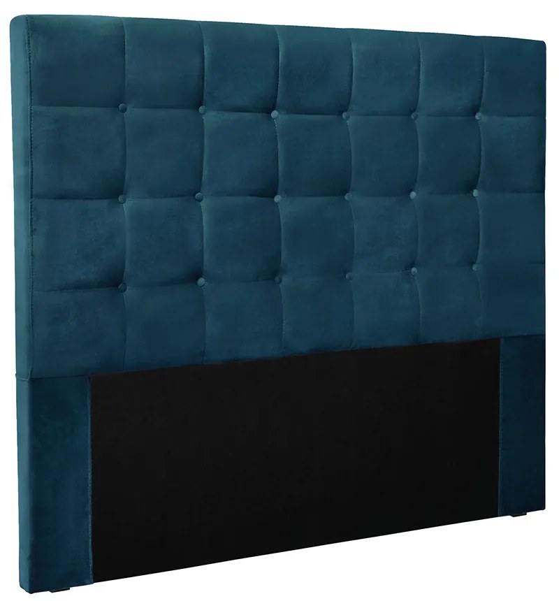 Cabeceira Cama Box King 195 cm Verona Veludo S04 - D'Rossi - Azul Marinho