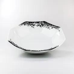 Saladeira 24 Cm Porcelana Schmidt - Dec. Pixel - Branco
