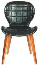 Kit 4 Cadeiras de Jantar Moderna com Tressê Base Madeira Lucy R02 Sint