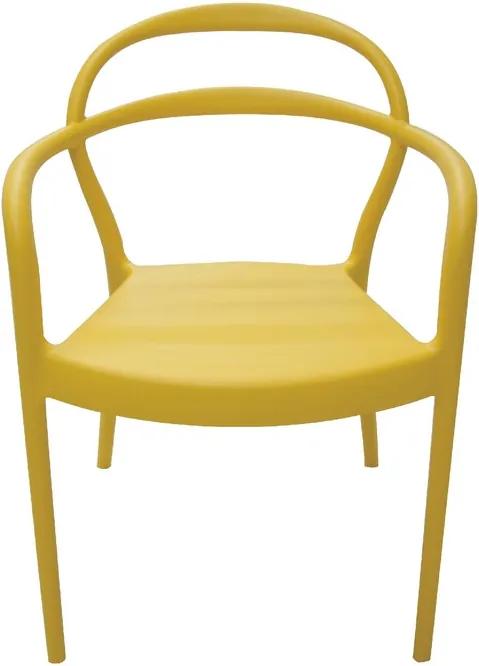 Cadeira Sissi com Braço Amarelo Summa - Tramontina