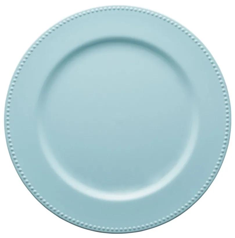 Sousplat Para Prato Sobremesa Plástico Azul Candy 25cm 61358 Royal