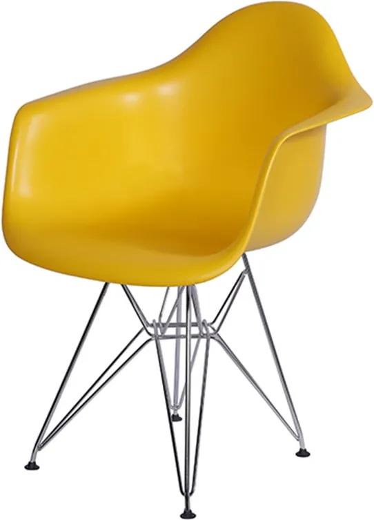 Cadeira Brena em Polipropileno Amarela