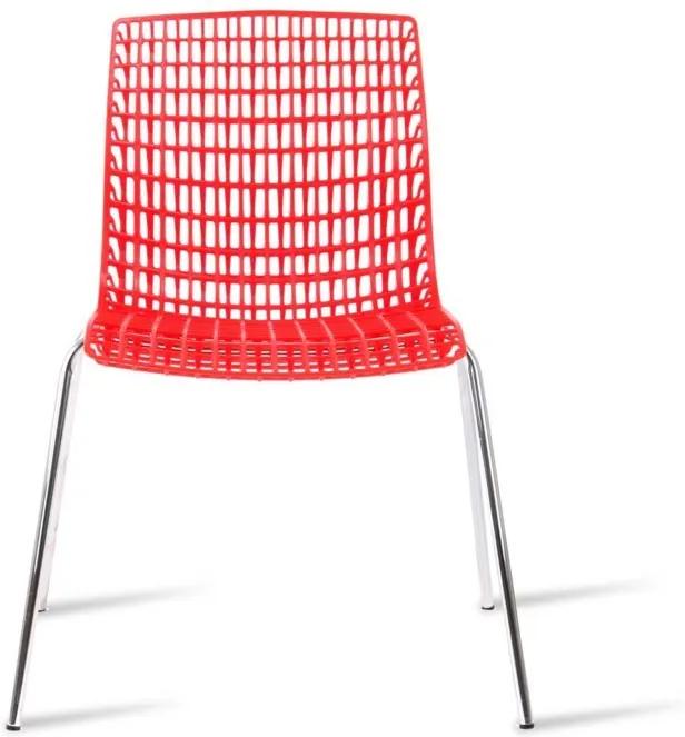 Cadeira com Design Italiano Vermelha