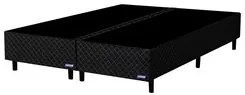 Base Para Cama Box Casal King Size Bipartido 193cm Poliéster Bordado P