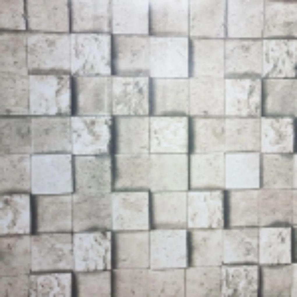 2 Rolos de papel de parede lavável pedra Mosaico São Tome