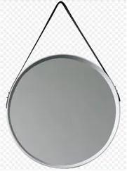 Espelho com Alças com Alças 51,5x51,5x4,5cm Branco Domus
