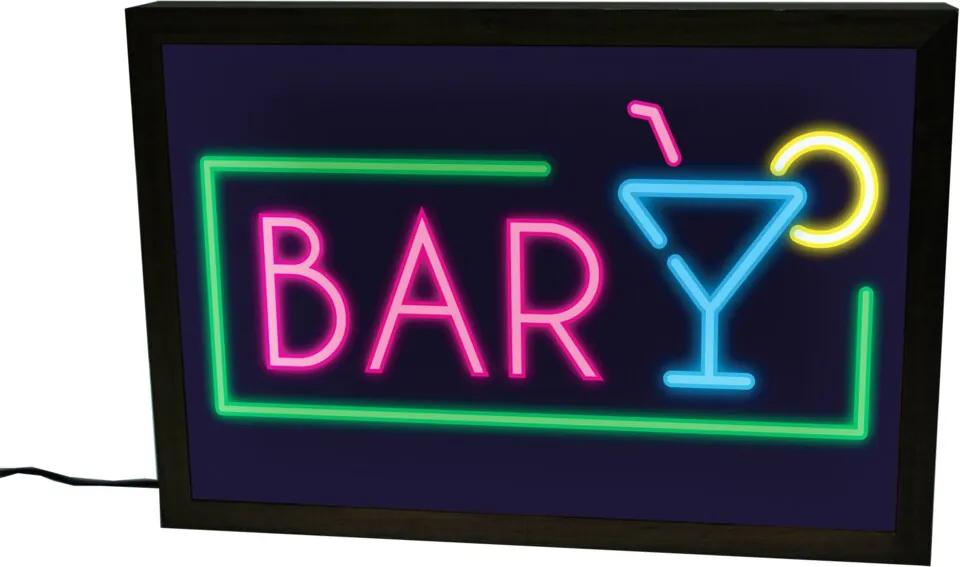 Luminária Prolab Gift Bar Neon Preta