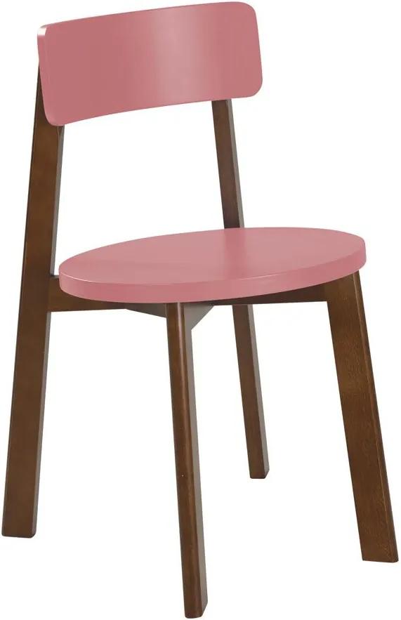 Cadeiras para Cozinha Lina 75 cm 941 Cacau/Rosa New - Maxima