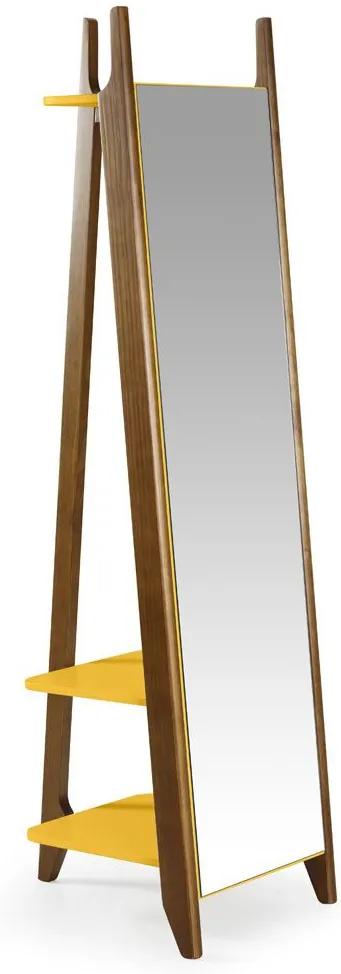 Espelho Stoka 169,5 Cm 988 Nogal/Amarelo - Maxima