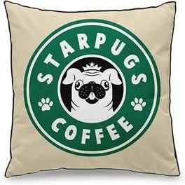Almofada Cachorro Pug Starbucks