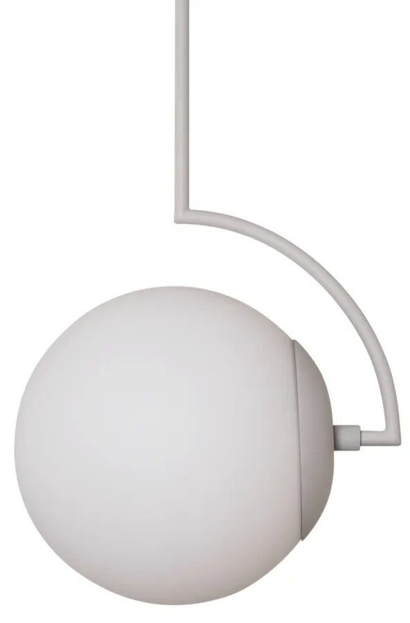 Plafon Allen 20X71,4X24,6Cm 1Xe27 Alumínio E Globo Ø20Cm - Usina 25002... (FN-F - Fendi Fosco, TRANSPARENTE)
