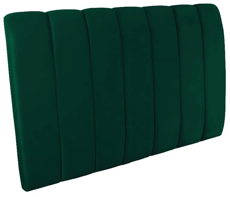 Cabeceira Painel Olivia Solteiro 90 cm Veludo Verde Esmeralda - D'Rossi