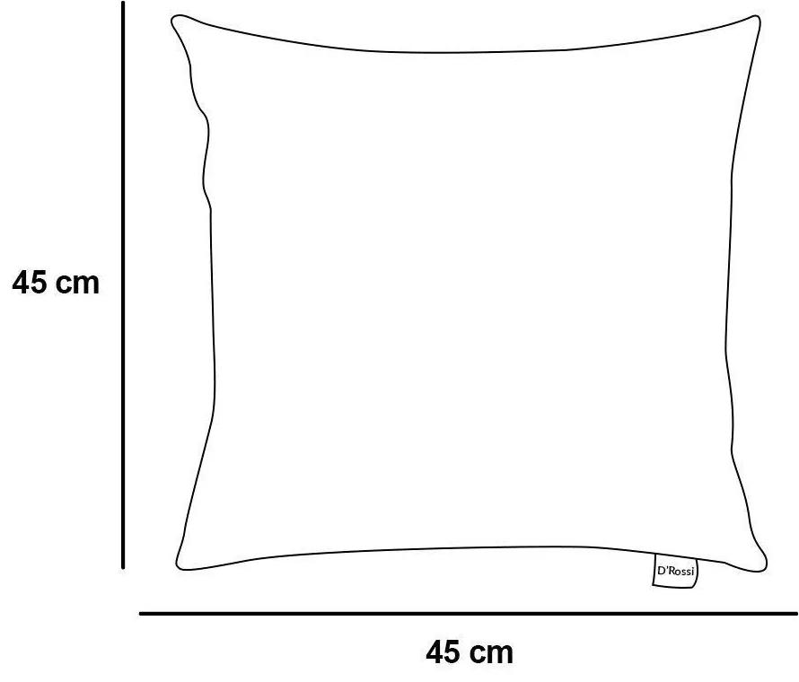 Capa para Almofada Tecido Estampado Arabesco Amarelo D77 45x45 cm - D'Rossi