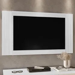 Painel para TV Suspenso 40 Pol Extensível 120cm Global Carvalho Branco