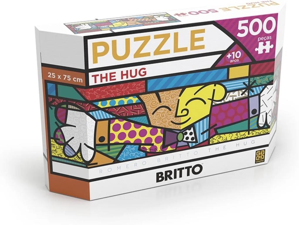 Puzzle 500 peças Panorama Romero Britto The Hug - Grow