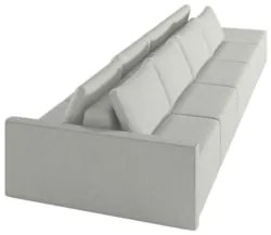 Sofá Ilha Modular com Puff para Sala Living 432cm Georgia Z08 Linho Ci