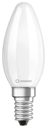 Lampada Led Vela Fosca Filamento E14 2,5W 250Lm - LED BRANCO FRIO (6500K)