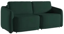 Sofá Cama Casal para Sala 176cm Polska Z08 Veludo Verde - Mpozenato