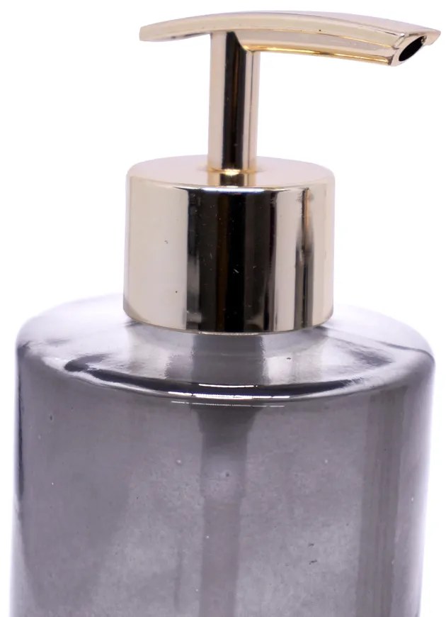 Kit Difusor e Porta Sabonete Liquido de Vidro Preto - Indo Decorar
