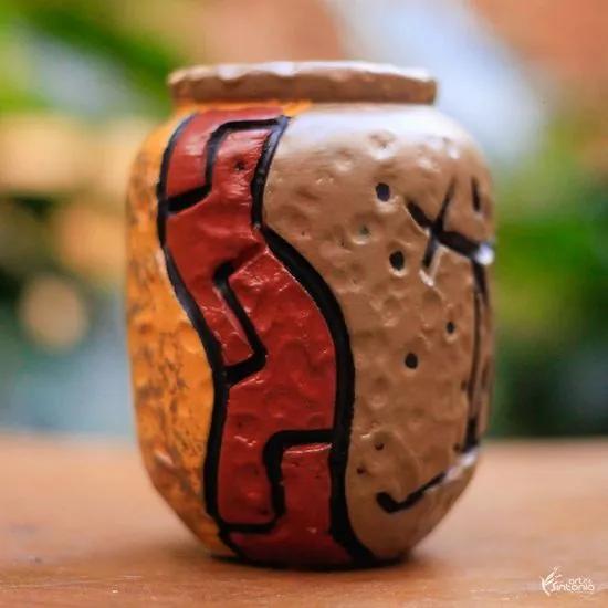 Mini Vaso de Cerâmica Artesanal - Belém