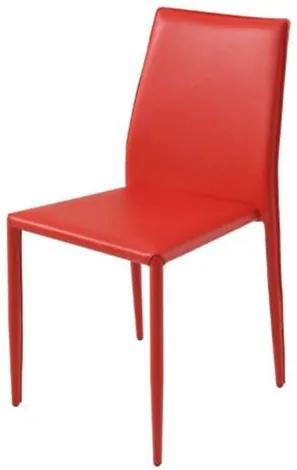 Cadeira Amanda 6606 em Metal PVC Vermelha - 30649 Sun House