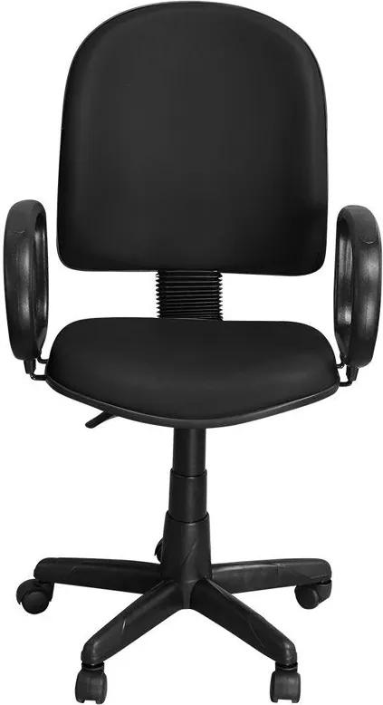 Cadeira para Escritório PE02 Giratória Couro Preto - Pethiflex