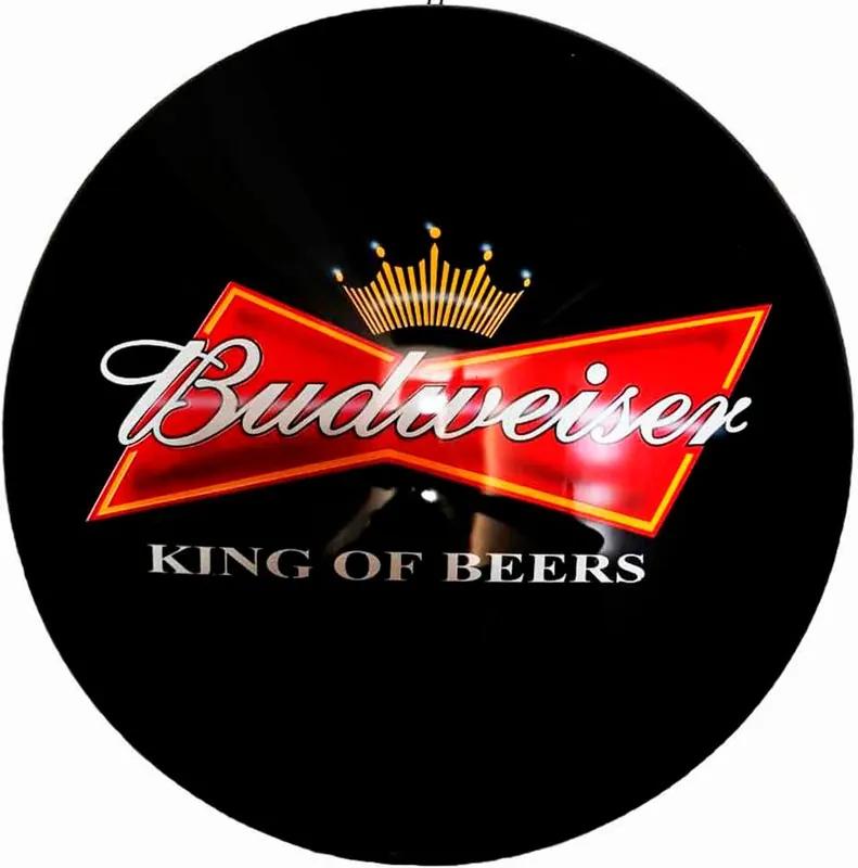 Escudo Decorativo Fibra de Vidro Budweiser Preto