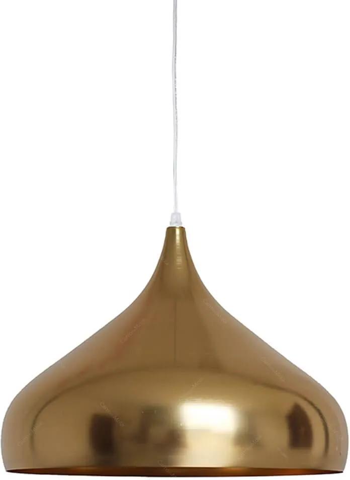 Luminária Clown Hat Dourada em Metal - Urban - 42x30 cm