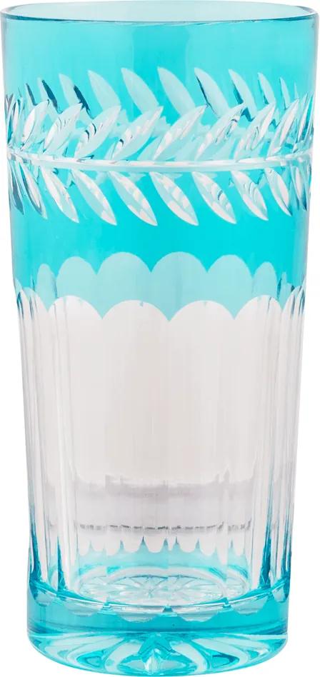 Copo alto de Cristal Lodz para Água de 350 ml - Azul  Atenas