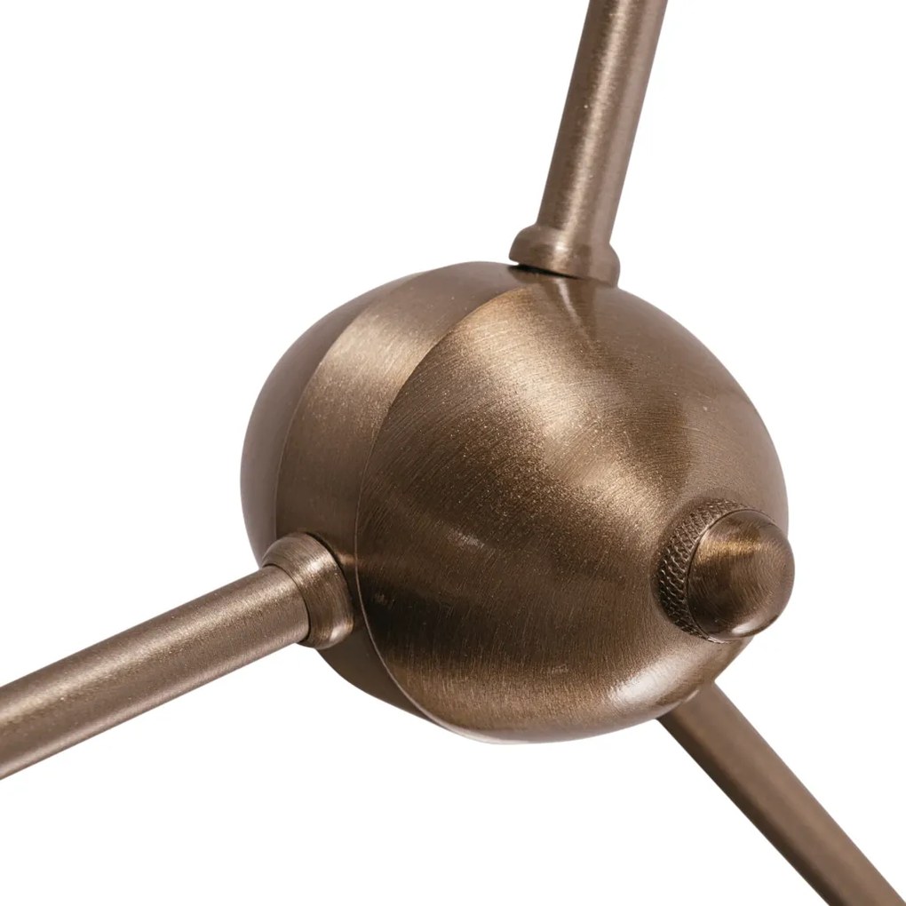 Pendente Cacau Ø68X57X64Cm 4Xg9 / Metal E Globo Ø12Cm | Usina 16738/4 (CB-PV - Cobre Brilho Polido Verniz, FOSCO)