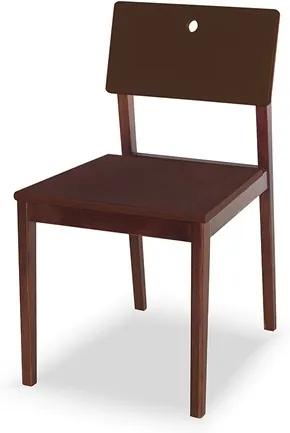Cadeira Elgin em Madeira Maciça - Imbuia/Marrom