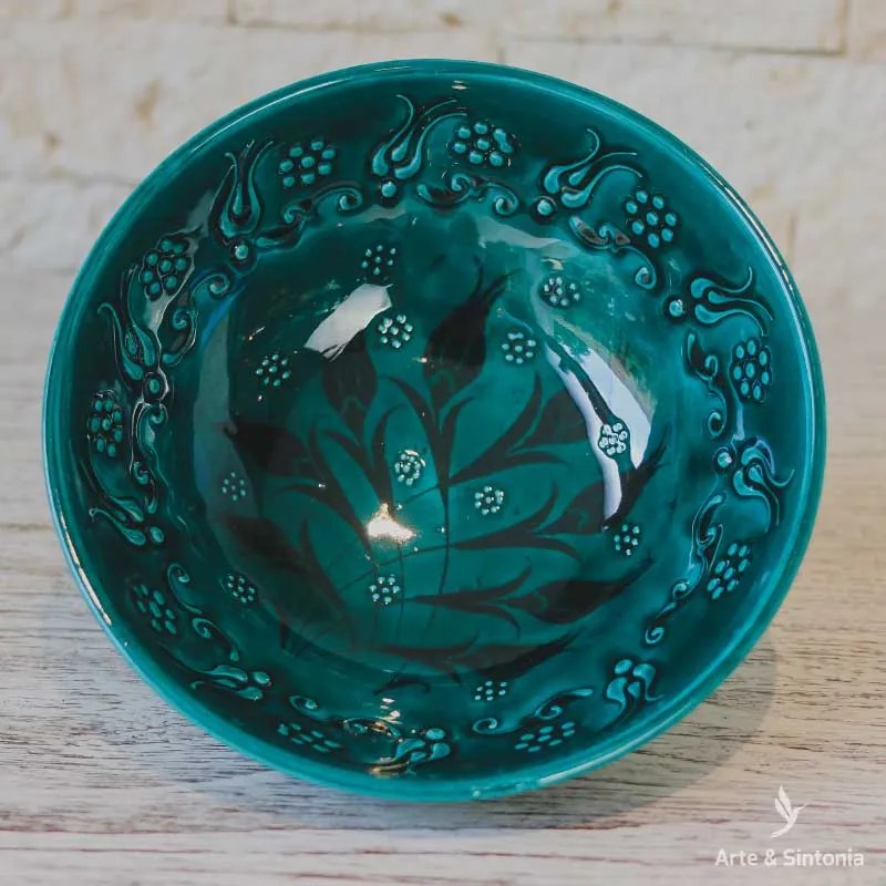 Tigela Turca Turquesa 20cm | Cerâmica