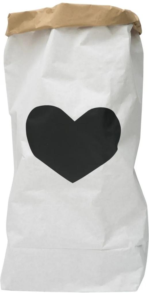 Cesto Le Pinpop Bag Coração Branco