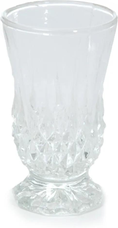Castiçal Sila Transparente em Vidro - 11x6,5 cm