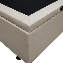 Base Box Baú para Cama Casal King 192x203cm Bipartido Liz S05 Sintétic