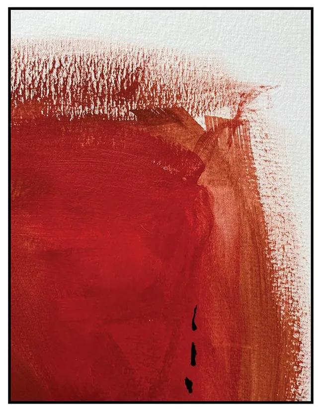 Quadro Decorativo Abstrato Vermelho com Tons em Laranja - CZ 44128