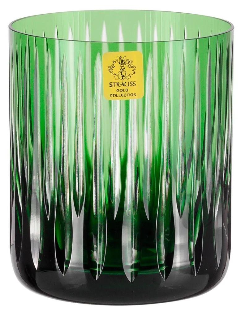 Copo Whisky On the Rocks Cristal Lapidado - Verde Escuro - 150  Verde Escuro - 150