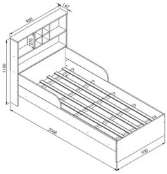 Cama Infantil Com Nichos e Espelho House A05 Branco - Mpozenato