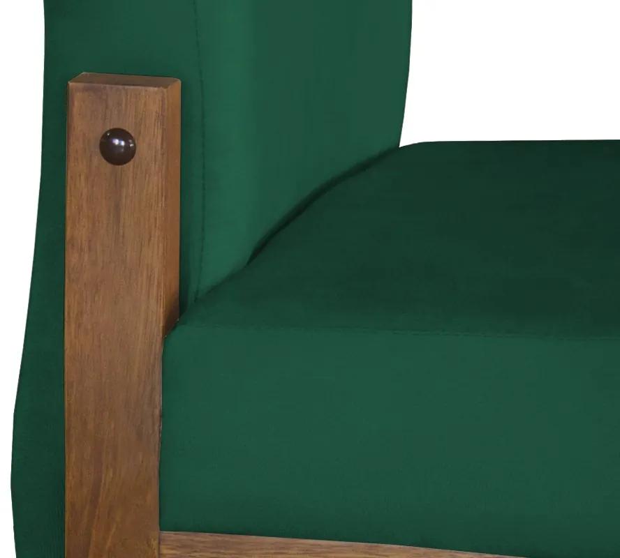 Cadeira de Jantar Helena Suede Verde Bandeira - Decorar Estofados