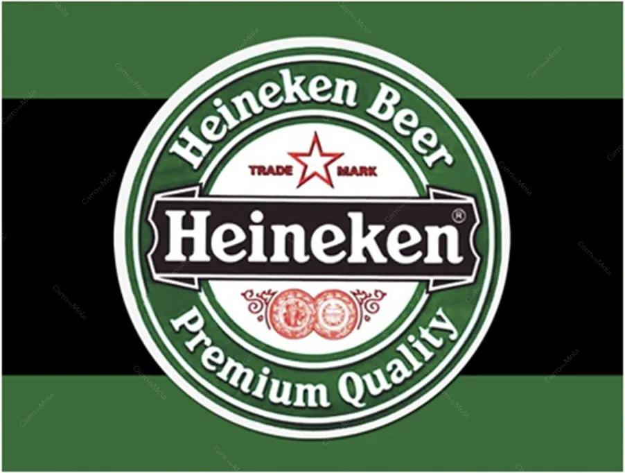 Placa Decorativa Heineken Premium Média em Metal - 30x20cm