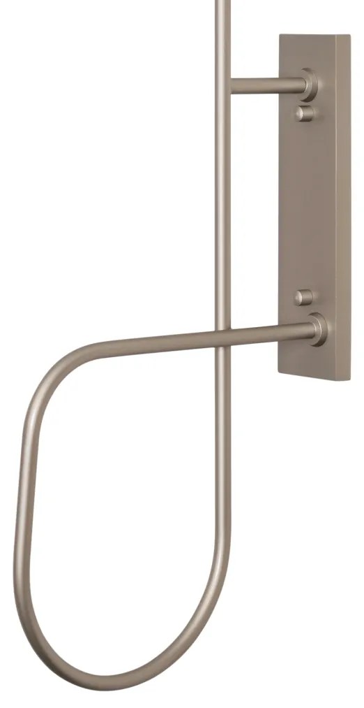 Arandela Trombone 14X27,3X65,4Cm 1Xe27 Mini Bulbo G45 Alumínio E Globo... (CP-M - Champagne Metálico, FOSCO)