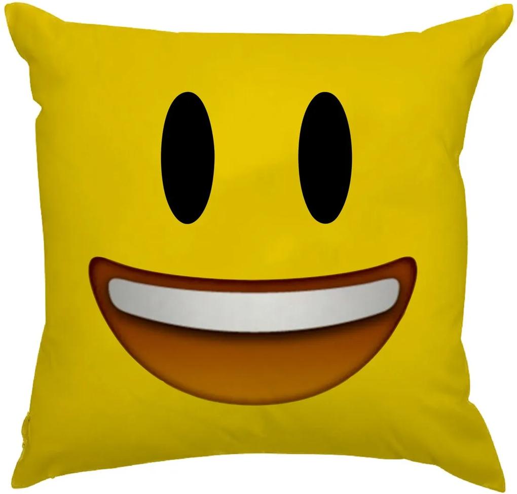 Almofada Lu Geek Emoji Sorrindo Multicolorido