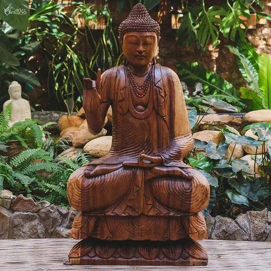 Buda Bali  em Madeira 102cm