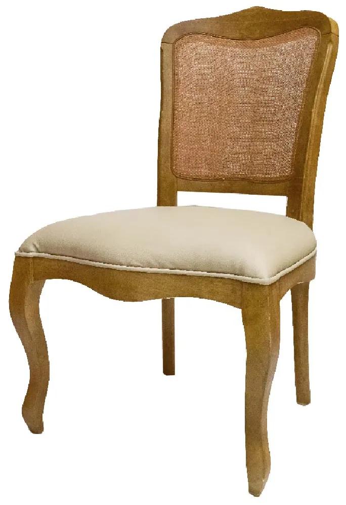 Cadeira Bourbon S/ Aplique - Palha - Kouríssimo Torino Bege e Palha Natural Sextavada  Kleiner