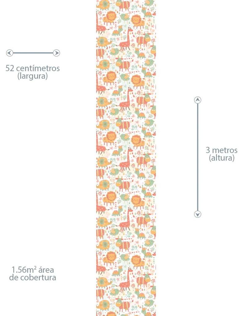Papel de Parede Infantil Girafa 0.52m x 3.00m
