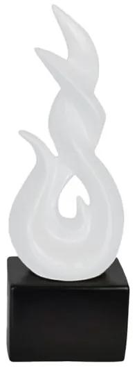 Escultura Chamas de Fogo Branco - NT 44703