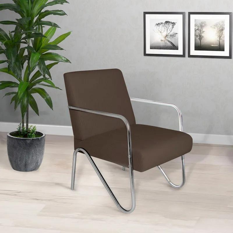 Poltrona/Cadeira Decorativa Sirena - Marrom